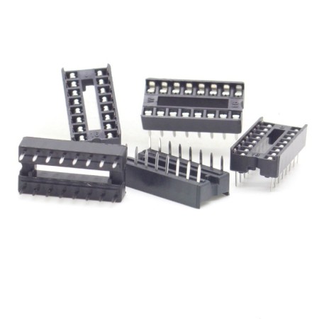 5x Support de circuits intégrés Dip-14 - Connfly Elec - 315sup001