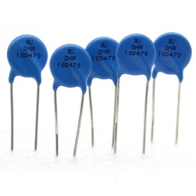 5x Varistance 10D470 - 47v - 500A -  8mm - DNR