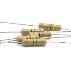 5x Résistance Carbone 2w - 47Kohm - 47K -  5% 