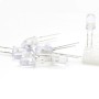 10x LED Cristal - couleur Blanc - 5mm - 3.5v - 35led002