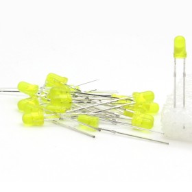 20x LED Jaune 3mm yellow led diode - 2.1v - 20mA - 35led007