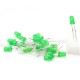 20x LED vert 3mm green led diode - 3.2v - 20mA - 35led009