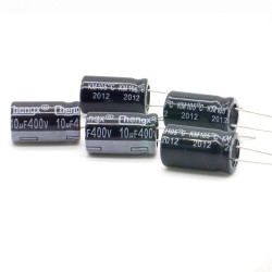 5x Condensateur 10uf - 400v - 10x17mm - Chengx - 1con218