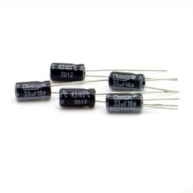 5x Condensateur 33uF 16V 4x8mm - Chengx - 64con168