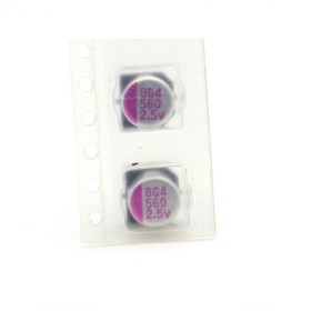 2x Condensateur alu 560uf 2.5v - 6x7mm - SMD - 20% -  9con601