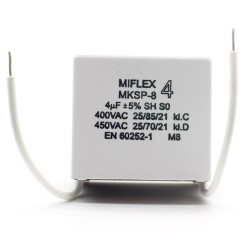 Condensateur moteur 4uf - 400v - MKSP-8 - Miflex