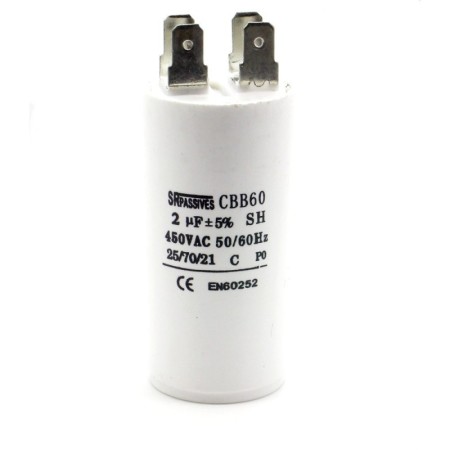 Condensateur moteur 0.68uf - 450v - MKSP-5P - Miflex - 326con602