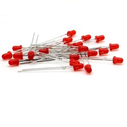 ~3V ~20mA x10 LED Diode DEL 3mm couleur red rouge 