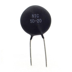 1x Thermistance NTC - 5D-20 - 5ohm - 7A - Hongzhi Elec - 15vari017