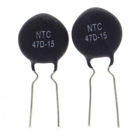 2x Thermistance NTC - 47D-15 - 47ohm - 3A - 7.5mm - RUILON - 15vari018