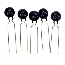 5x Thermistance NTC - 8D-7 - 8ohm - 1A - 5mm - RUILON