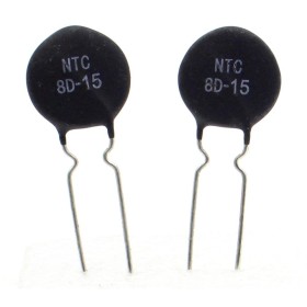 2x Thermistance NTC - 8D-15 - 8ohm - 5A - 7.5mm - RUILON - 16vari034