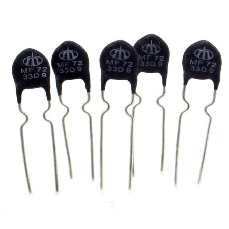 5x Thermistance NTC - 33D9 MF72 - 33ohm - 3000K - Nanjing - 347vari048