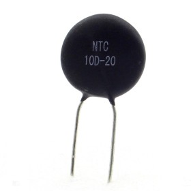 1x Thermistance NTC - 10D-20 - 10ohm - 6A - 10mm - RUILON