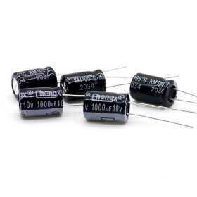 5x Condensateur 1000uf - 10v - 8x12mm - Chengxing - 3con005