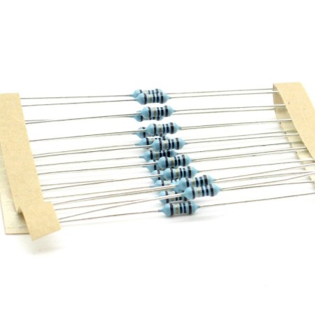 20x Résistances métal ¼W - 0.25w - 1% -  10ohm - Uni-Royal
