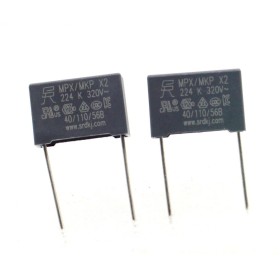 2x Condensateurs MPX MPK X2 224K 220nf  P:15mm 320V - SRD