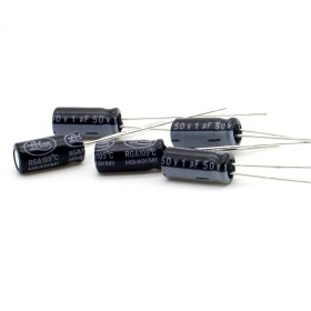 5x Condensateur 1uf 50v 5x11mm - P: 2mm - Lelon - 353con674