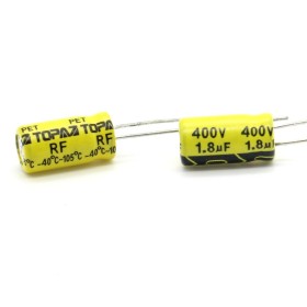2x Condensateur Chimique 1.8uf  400V 6.3x12mm - P:2.5mm - Topaz