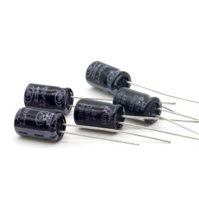 5x Condensateur chimique 2.2uf 400V 6.3x9mm P:2.5mm - Yunxing 356con701