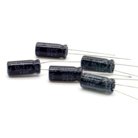 5x Condensateur 4.7uf - 50v - 5x11mm P: 2mm - Rubycon - 364con757