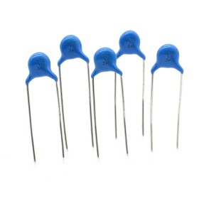 5x Condensateur céramique  15pf - 3kv - p: 7.5mm - Songtian Elec 
