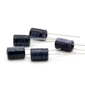 5x Condensateur 470uF - 16V - 8x11.5mm - P:3.5mm - Ymin 