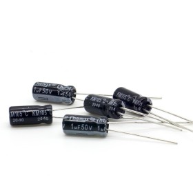 5x Condensateur 1uF - 50V - 5x11mm - P: 2mm - Chengxing 