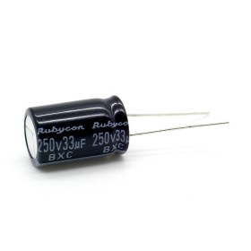 Condensateur 33uf - 250v - 12.5x20mm - P: 5mm - Rubycon - 373con815