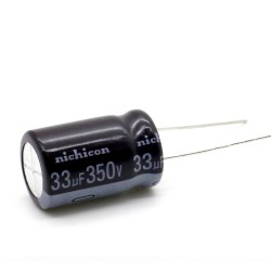 Condensateur - 33uf - 350V - 12.5x20mm - P: 5mm - Nichicon - 374con818