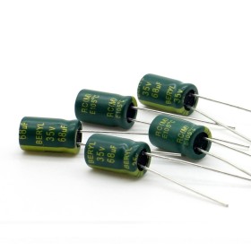 5x Condensateur 68uf - 35V - 6.3x11mm P: 2.5mm BERYL