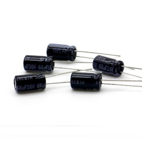 5x Condensateur Chimique 68uf - 35V - 6.3x11mm - P: 2.5mm Panasonic - 375con827