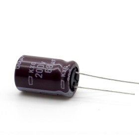 Condensateur 68uf - 200V - 12.5x20mm - P: 5mm - Nippon Chemi-Con