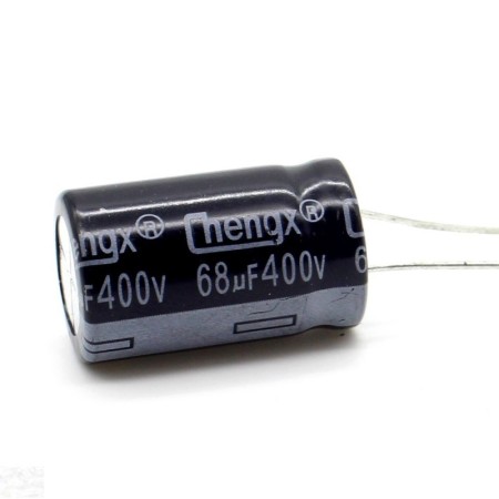 Condensateur 68uf - 400V - 16x25mm - P: 7.5mm - Chengxing - 376con835