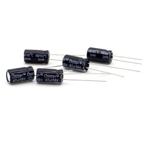 5x Condensateur chimique 47uF - 50V - 6.3x11mm - p:2.5mm Chengxing