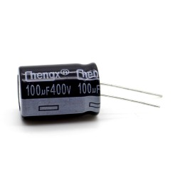 Condensateur 100uf - 400V - 18x25mm - P: 7.5mm - Chengxing