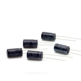 5x Condensateur 100uf 35v - 6.3x11mm P: 2.5mm Rubycon