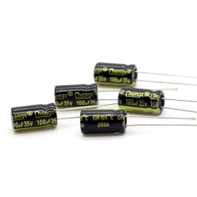 5x Condensateur 100uf - 35V - 6.3x11mm - P: 2.5mm - Chengxing - 381con863
