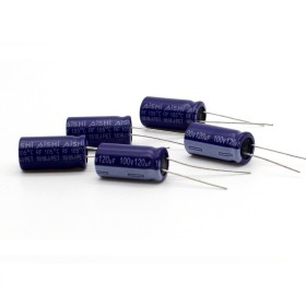 5x Condensateur 120uf - 100V - 10x20mm - P:5mm - 105°C - AISHI
