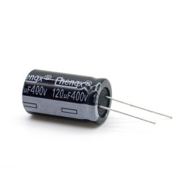 Condensateur 120uf - 400v - 18x30mm - P: 7.5mm - Chengxing - 384con884