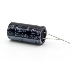 Condensateur 220uf - 250v - 18x36mm - P:7.5mm - Chengxing - 392con927