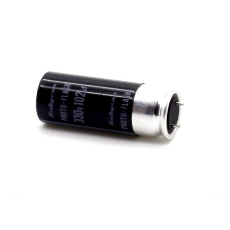 Condensateur 102uf - 330V - 11x30mm - P: 5mm - Snap in - Rubycon 