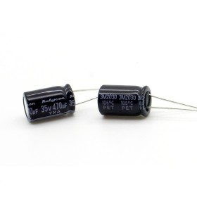 2x Condensateur 470uf - 35V - 10x16mm - P: 5mm - Rubycon - 404con1000