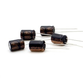 5x Condensateur 220uf - 16V - 6.3x11mm - P: 2.5mm - Lelon