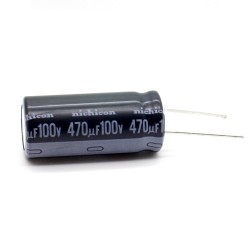 Condensateur - 470uf - 100V - 16x35.5mm - P: 7.5mm - Nichicon - 405con1030