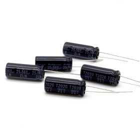 5x Condensateur 560uf - 25v - 8x20mm P: 3.5mm - Rubycon - 407con1043