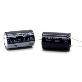 2x Condensateur 47uf - 400V - 16x25mm - P: 7.5mm - Chengxing - 150con1018