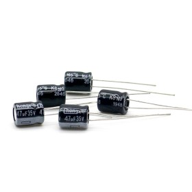 5x Condensateur 47uf - 35v - 6.3x7mm - P: 2.5mm - Chengxing - 2con1006