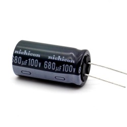 Condensateur - 680uf - 100v - 18x33.5mm - P: 7.5mm - Nichicon - 409con1052
