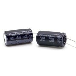 2x Condensateur 1000uf 50v - 13x25mm - P: 5mm - Capxon - 415con1090